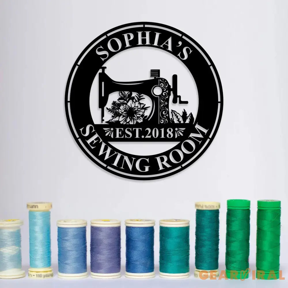 Personalized Sewing Led Light Metal Wall Art Sewing Decor Metal Sewing Sign Quilting Sign Gift For Wife Gift For