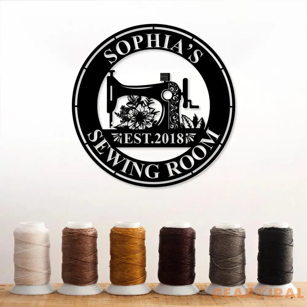 Personalized Sewing Led Light Metal Wall Art Sewing Decor Metal Sewing Sign Quilting Sign Gift For Wife Gift For