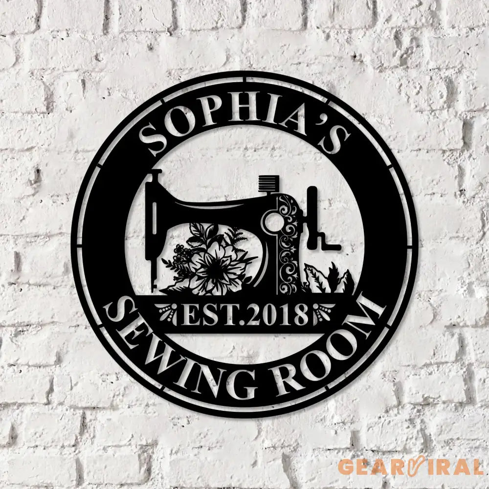 Personalized Sewing Led Light Metal Wall Art Sewing Decor Metal Sewing Sign Quilting Sign Gift For Wife Gift For