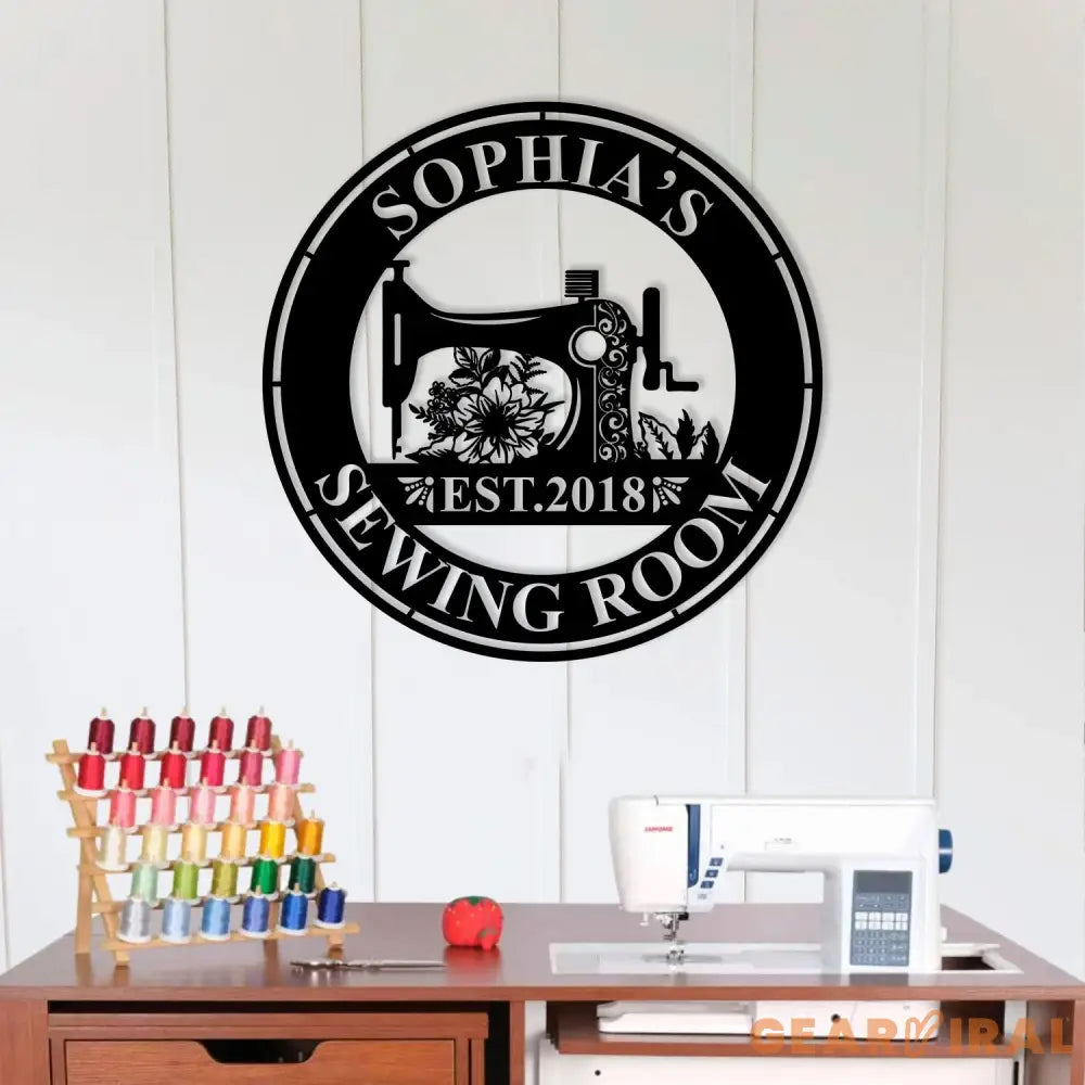 Personalized Sewing Led Light Metal Wall Art Sewing Decor Metal Sewing Sign Quilting Sign Gift For Wife Gift For