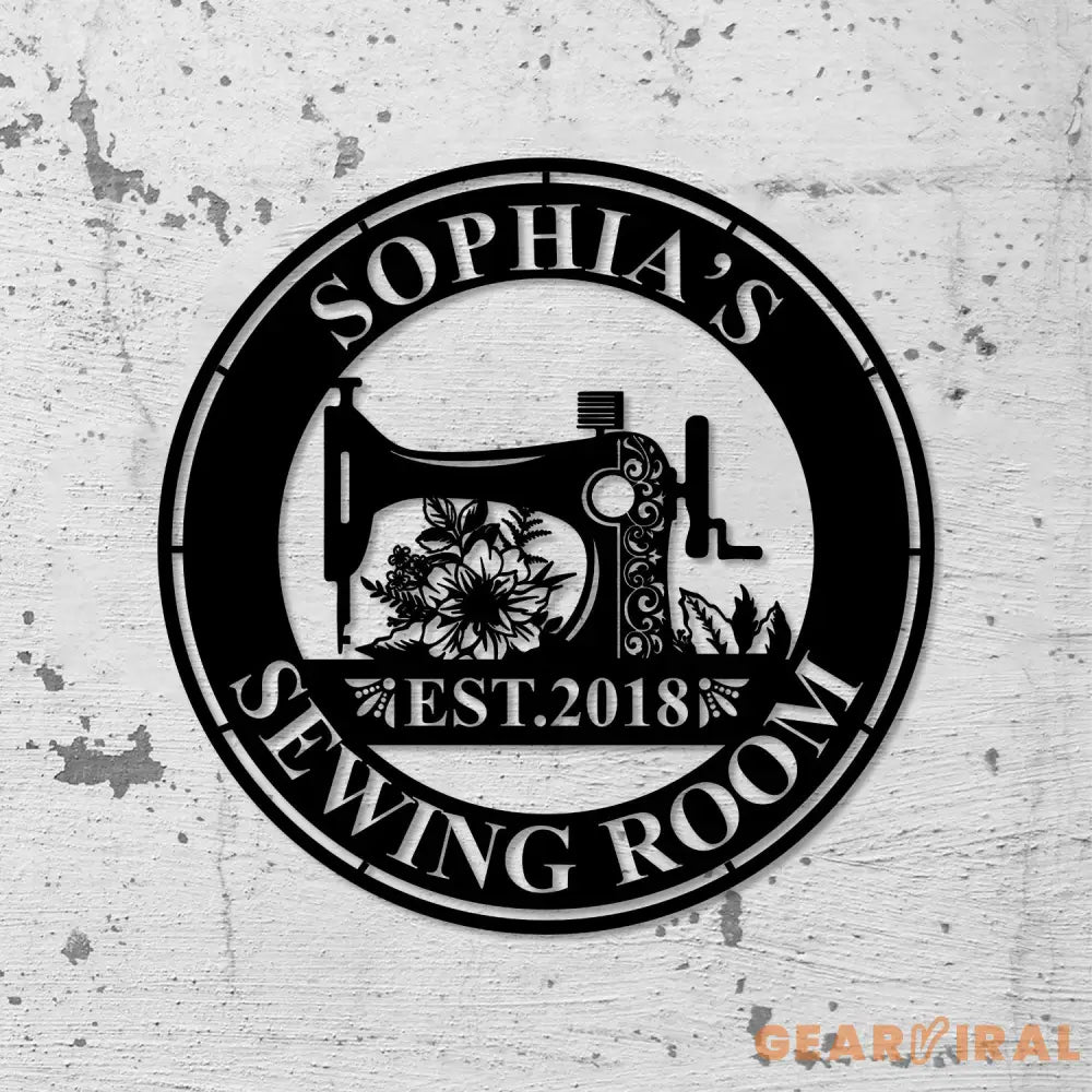 Personalized Sewing Led Light Metal Wall Art Sewing Decor Metal Sewing Sign Quilting Sign Gift For Wife Gift For