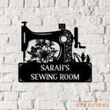 Personalized Sewing Led Light Metal Wall Art Sewing Decor Metal Sewing Sign Quilting Sign Gift For Wife Gift For