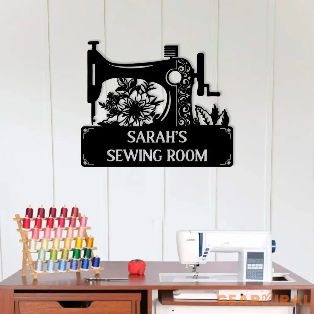 Personalized Sewing Led Light Metal Wall Art Sewing Decor Metal Sewing Sign Quilting Sign Gift For Wife Gift For