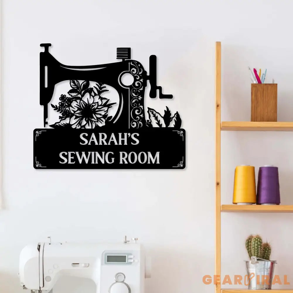 Personalized Sewing Led Light Metal Wall Art Sewing Decor Metal Sewing Sign Quilting Sign Gift For Wife Gift For