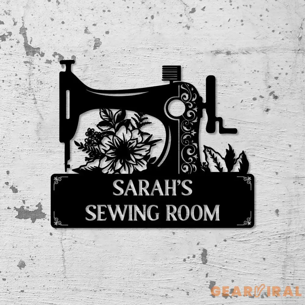 Personalized Sewing Led Light Metal Wall Art Sewing Decor Metal Sewing Sign Quilting Sign Gift For Wife Gift For