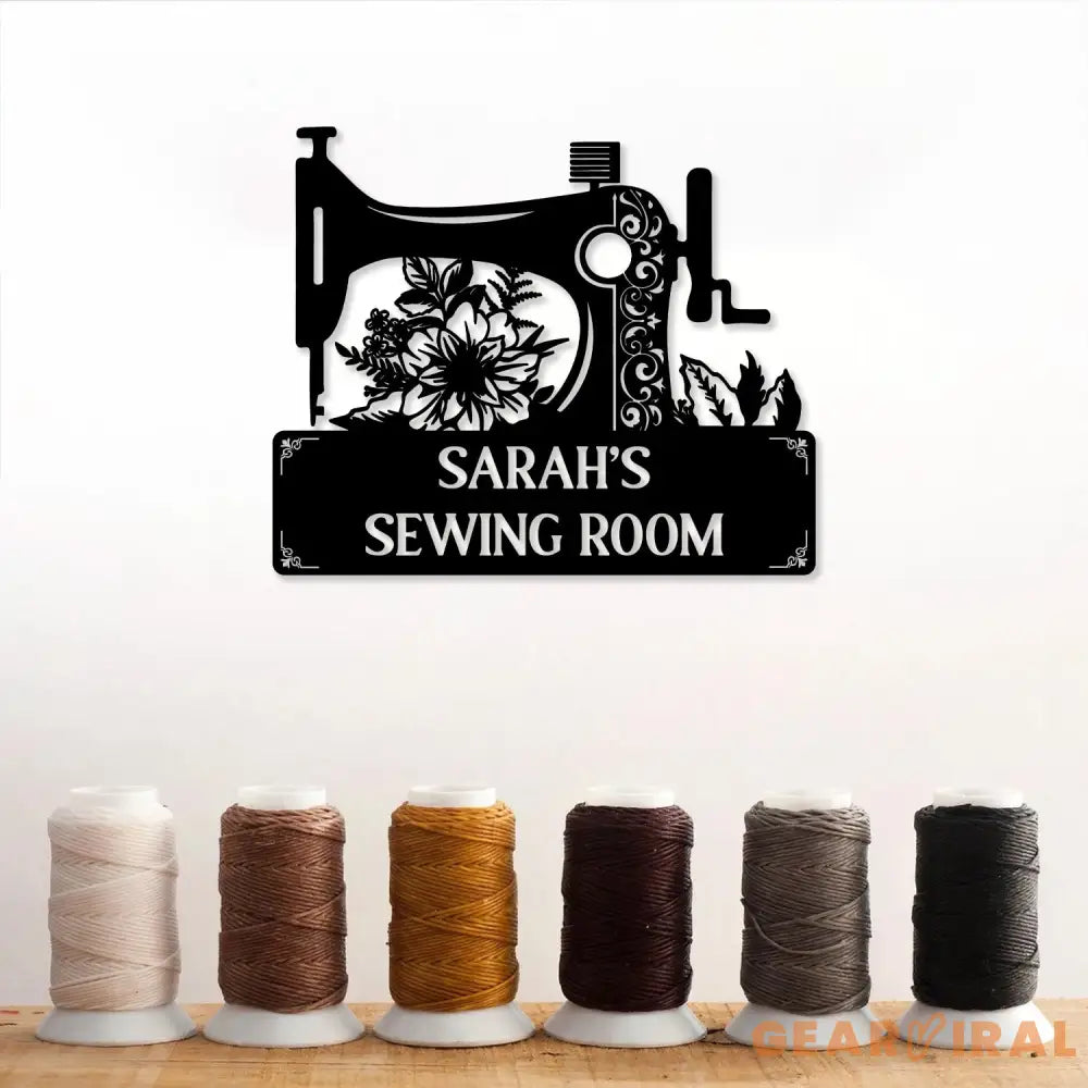 Personalized Sewing Led Light Metal Wall Art Sewing Decor Metal Sewing Sign Quilting Sign Gift For Wife Gift For