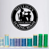 Personalized Sewing Led Light Metal Wall Art Sewing Decor Metal Sewing Sign Quilting Sign Gift For Wife Gift For