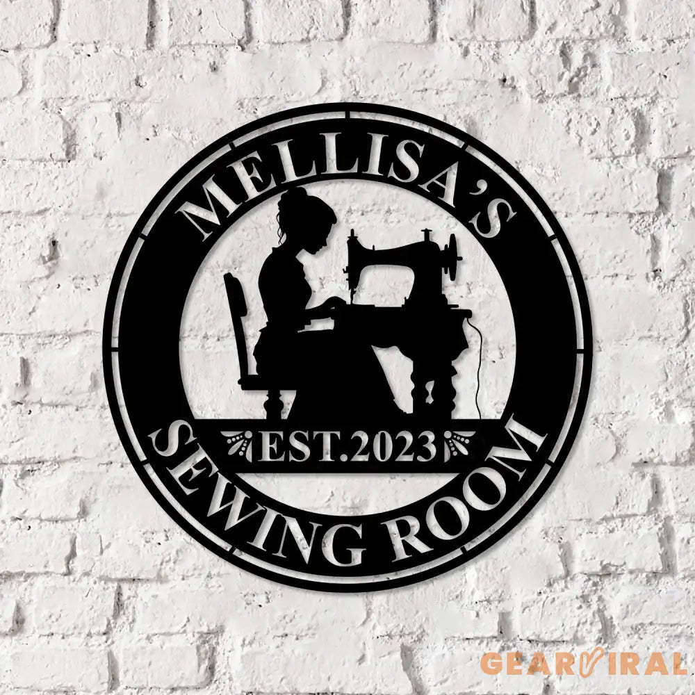 Personalized Sewing Led Light Metal Wall Art Sewing Decor Metal Sewing Sign Quilting Sign Gift For Wife Gift For