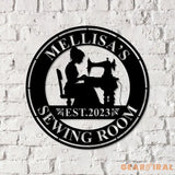 Personalized Sewing Led Light Metal Wall Art Sewing Decor Metal Sewing Sign Quilting Sign Gift For Wife Gift For