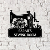 Personalized Sewing Led Light Metal Wall Art, Sewing Decor, Metal Sewing Sign, Quilting Sign, Gift For Wife, Gift For Grandma, Gift For Mom Vs2