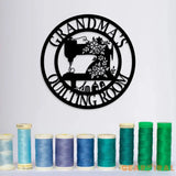 Personalized Sewing Metal Sign,Custom Quilting Sign For Sewing Room Decor Gift For Grandma Sewing Machine Sign