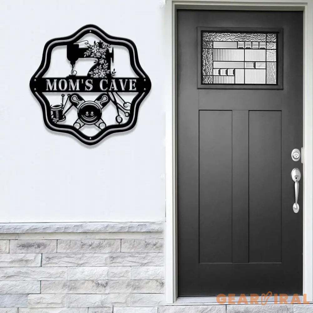 Personalized Sewing Metal Sign Custom Quilting Sign For Sewing Room Decor Sewing Machine With Flower Sign Craft Room