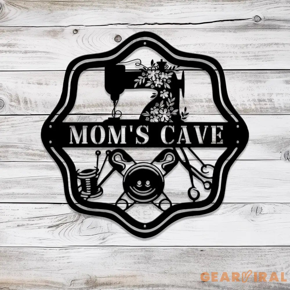 Personalized Sewing Metal Sign Custom Quilting Sign For Sewing Room Decor Sewing Machine With Flower Sign Craft Room