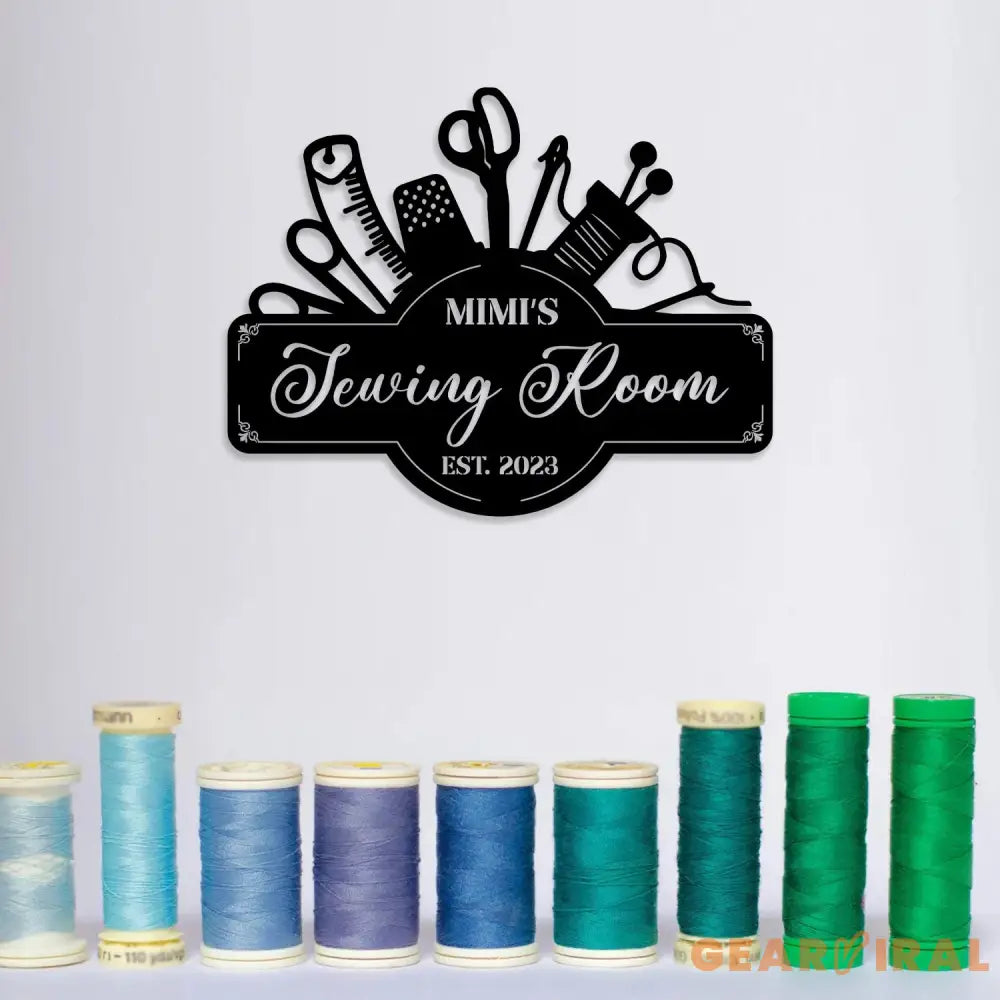 Personalized Sewing Room Led Light Metal Sign Sewing Decor Metal Sewing Sign Quilting Sign Gift For Wife Gift For