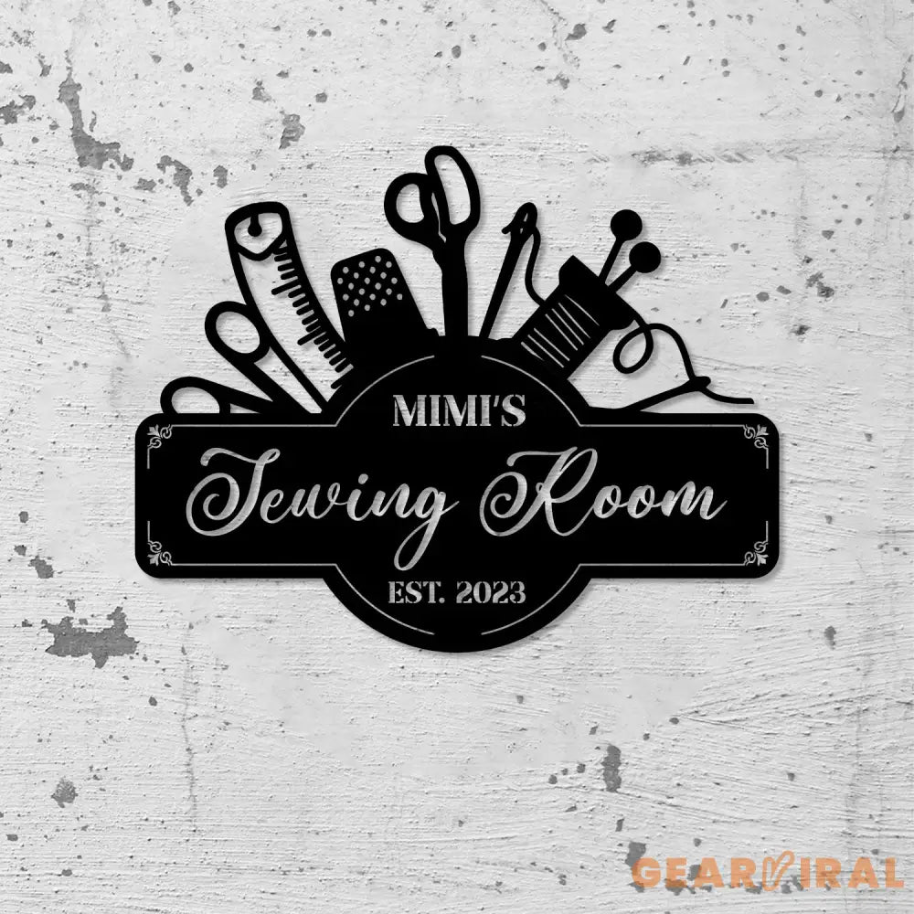 Personalized Sewing Room Led Light Metal Sign Sewing Decor Metal Sewing Sign Quilting Sign Gift For Wife Gift For