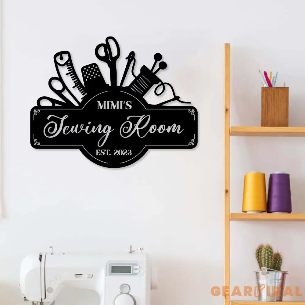 Personalized Sewing Room Led Light Metal Sign Sewing Decor Metal Sewing Sign Quilting Sign Gift For Wife Gift For