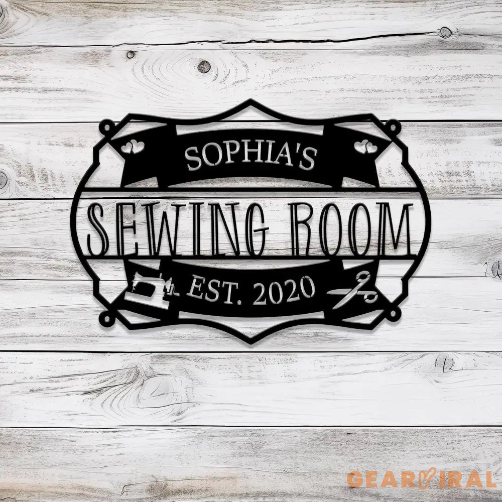 Personalized Sewing Room Metal Sign with Led Light Craft Sign Decor Craft Quilting Sign Art Room Decor Sewing Hobby
