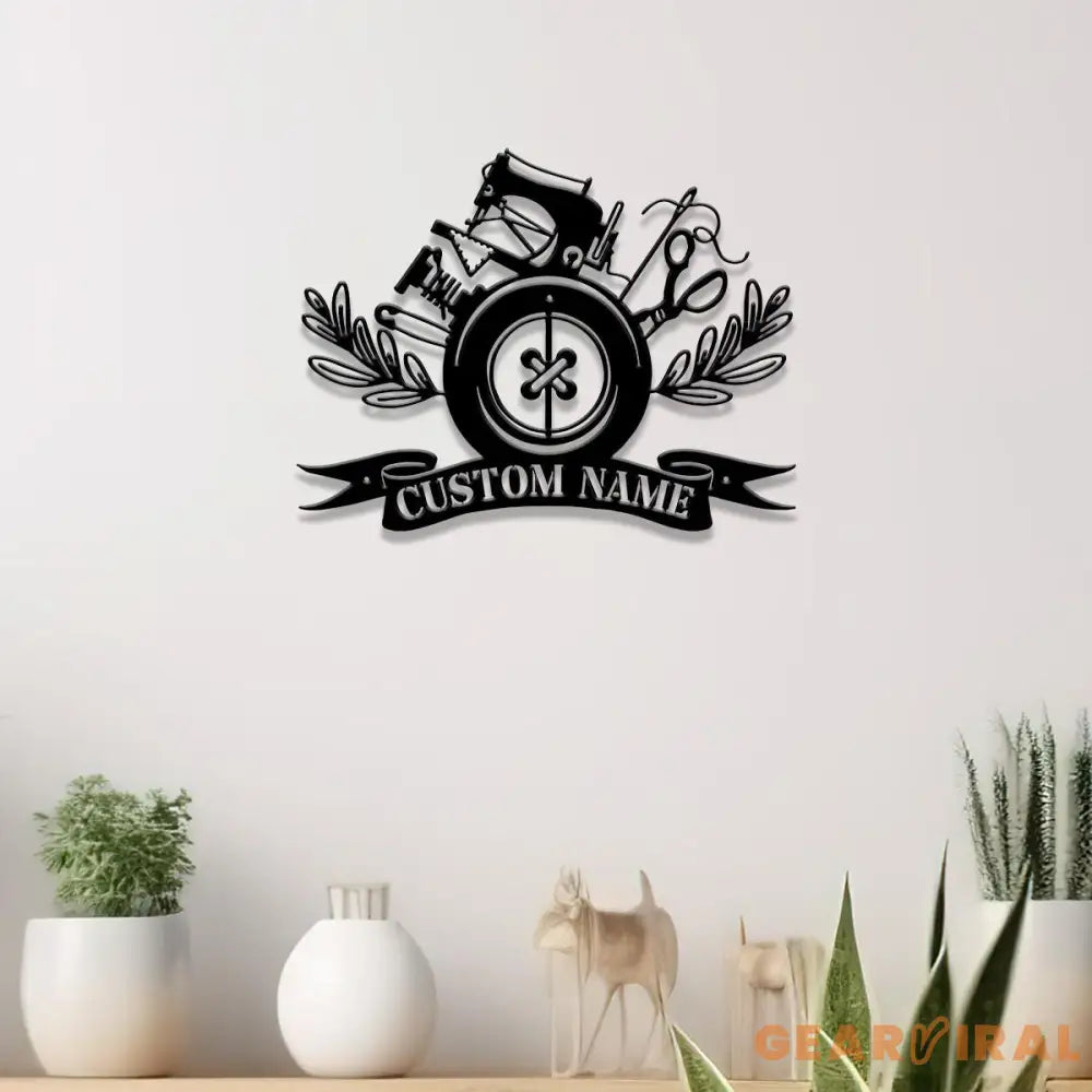 Personalized Sewing Room Metal Sign with Led Light Craft Sign Decor Craft Quilting Sign Art Room Decor Sewing Hobby