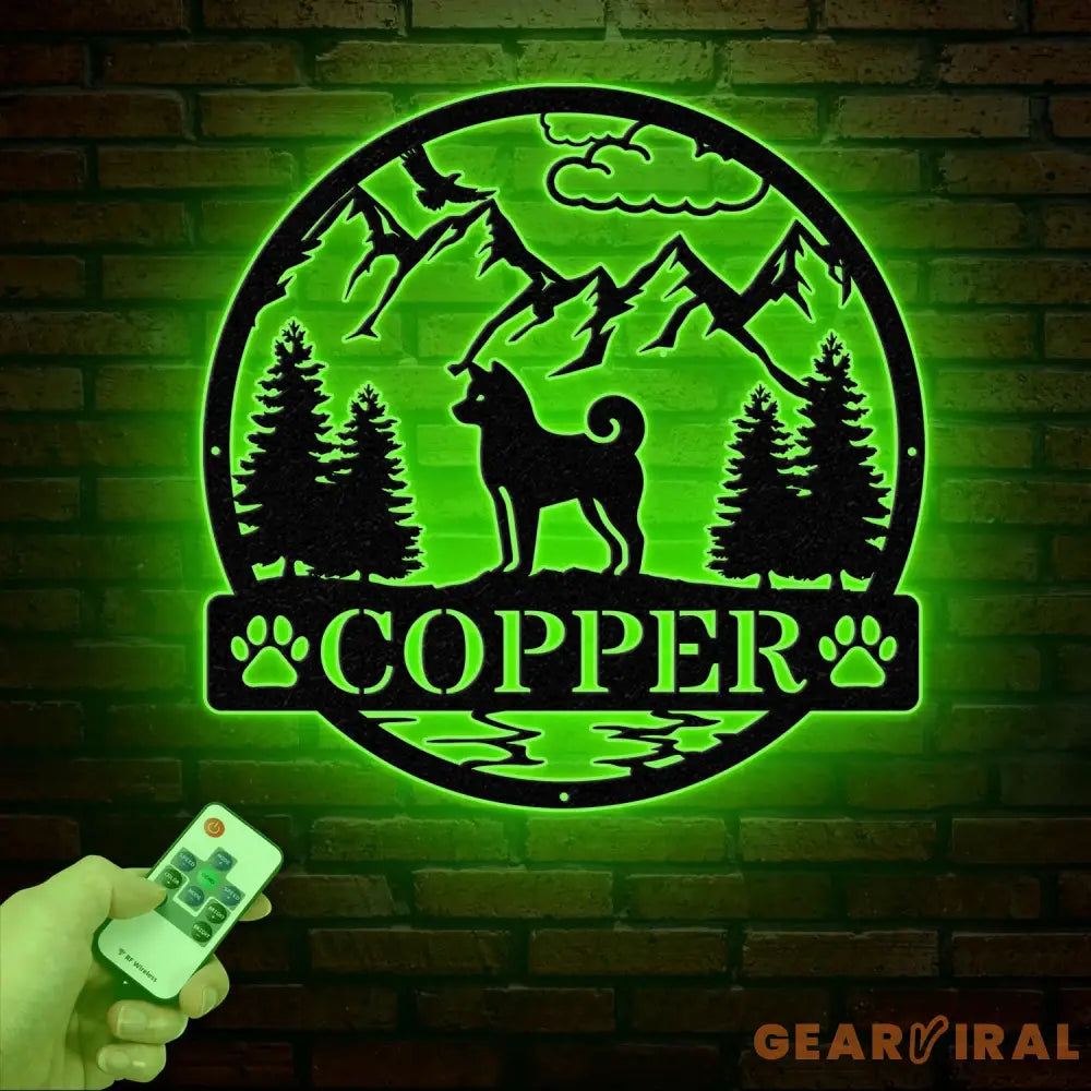 Personalized Shiba Inu Metal Sign Custom Dog Name Sign Dog Memorial Gift Shiba Inu Wall Decor Dog Lovers Wall Art Dog