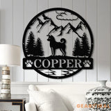 Personalized Shiba Inu Metal Sign Custom Dog Name Sign Dog Memorial Gift Shiba Inu Wall Decor Dog Lovers Wall Art Dog