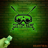 Personalized Ski Trip Metal Wall Art with LED Lights Custom Ski Goggles Sign Snowboarding Winter Sport Decor Skier Gift