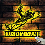 Personalized Snowmobile Metal Wall Art LED Light - Snowmobile  Gift - Custom Ski-Doo Name Sign - Home Decor Motor Sled Biker Decoration | GearViral