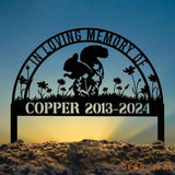 Personalized Squirrel Memorial Stake Sign - Pet Grave Marker Squirrel Lover Gift Pet Loss Sympathy Sign Remembrance