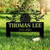 Personalized Sunflower Memorial Plaque Stake Memorial Gifts for Loss of Mother Memorial Sign In Loving Memory Gift