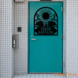 Personalized Sunflower Metal Address Sign House number | Hanging Address Plaque | Yard Sign Outdoor Sign | Garden Stake