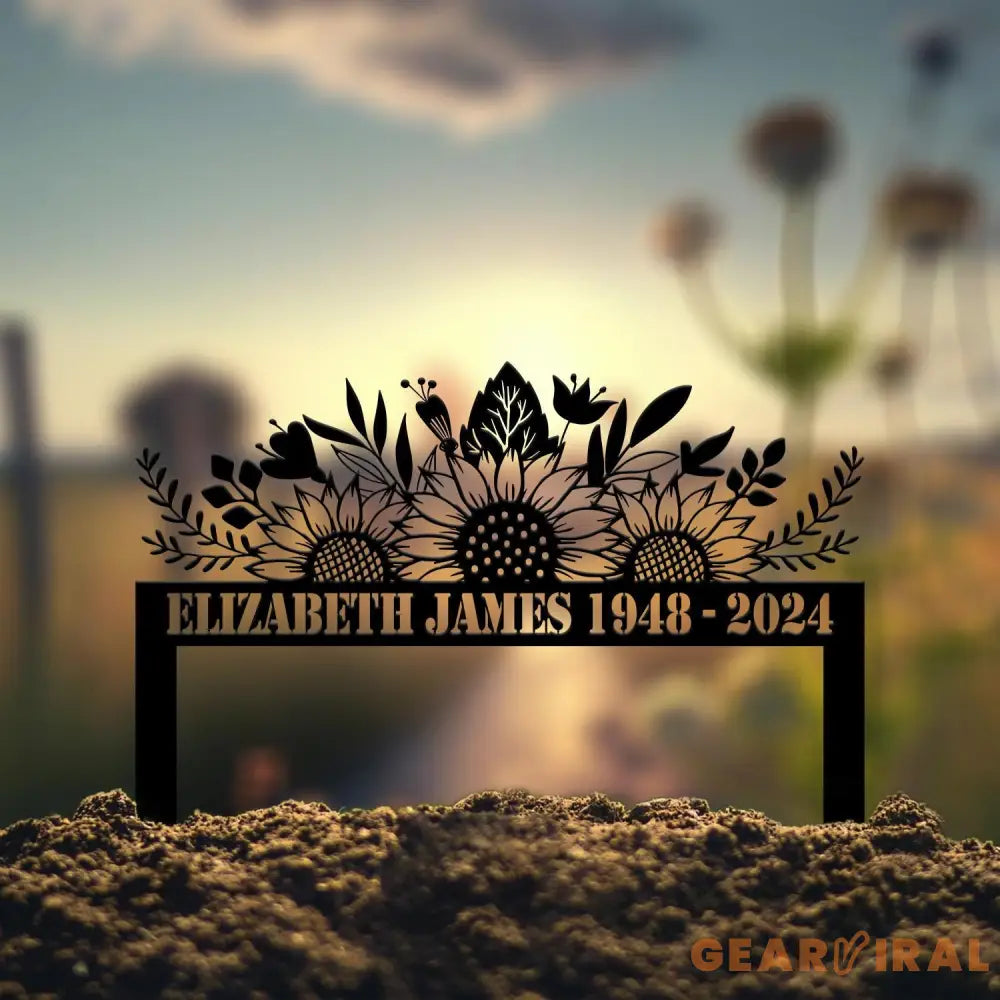 Personalized Sunflowers Memorial Plaque Stake Memorial Gifts for Loss of Mother Memorial Sign In Loving Memory Gift
