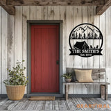 Personalized Tent Camping Metal Sign Custom Campsite Yard Sign Outdoor Camping Decor Custom Camping Gift Rustic