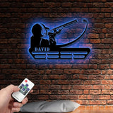 Personalized Trap Shooting Metal Sign Wall Art with LED Light Shooting Metal Wall Decor Sport Gift Shooting Sport Lover
