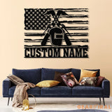 Personalized US Welder Metal Sign with Led Light Custom Mechanic Name Wall Art Ironworker Sign Welder Metal Wall Art