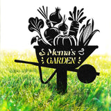 Personalized Vegetables Garden Sign Vegetables Garden Stake Metal Yard Art Vegetable Plot Markers Gardener Gift Outdoor