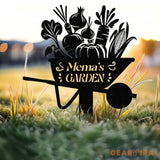 Personalized Vegetables Garden Sign Vegetables Garden Stake Metal Yard Art Vegetable Plot Markers Gardener Gift Outdoor