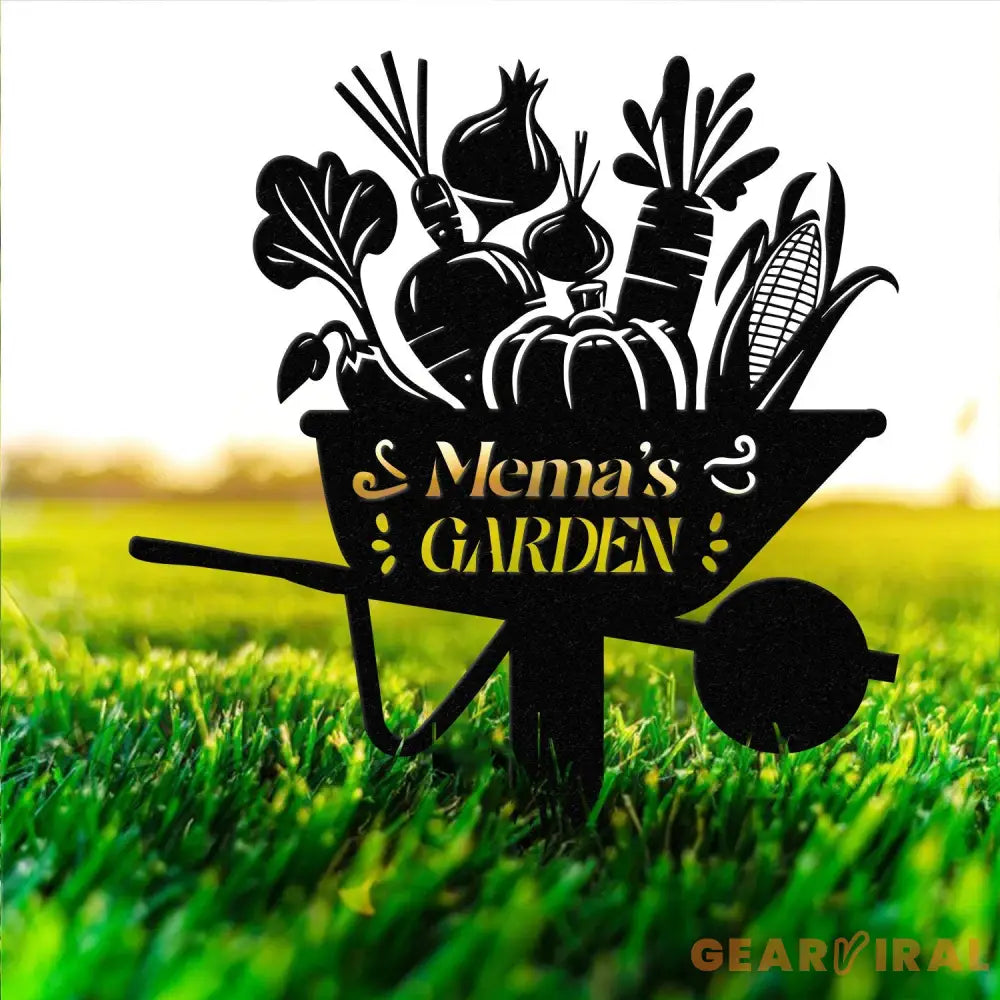 Personalized Vegetables Garden Sign Vegetables Garden Stake Metal Yard Art Vegetable Plot Markers Gardener Gift Outdoor