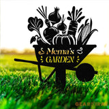 Personalized Vegetables Garden Sign Vegetables Garden Stake Metal Yard Art Vegetable Plot Markers Gardener Gift Outdoor