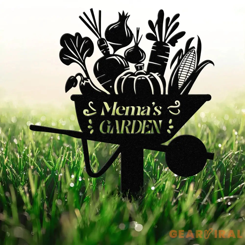 Personalized Vegetables Garden Sign Vegetables Garden Stake Metal Yard Art Vegetable Plot Markers Gardener Gift Outdoor