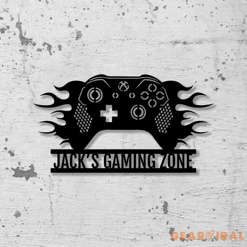 Personalized Video Game Controller Metal Wall LED Lights Gamer Wall Art Game Room Decor Boys Room Decoration - Gearviral