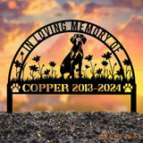 Personalized Vizsla Memorial Stake Pet Grave Marker with Stake Vizsla Dog Loss Gift Sympathy Sign Remembrance Stake