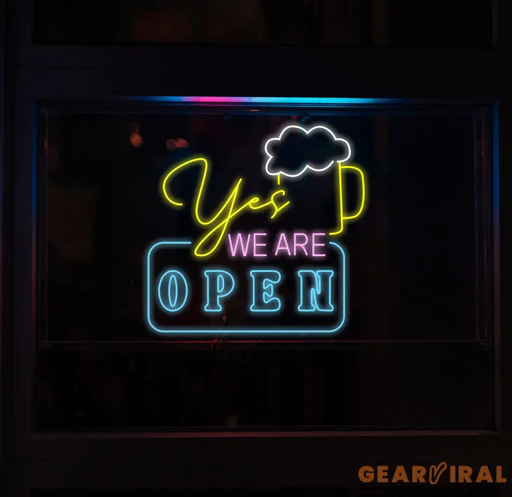 Personalized We Are Open Neon Sign Custom Name Bar Neon Sign Neon Sign Gifts Neon Sign for Dad Christmas Gift Neon Man