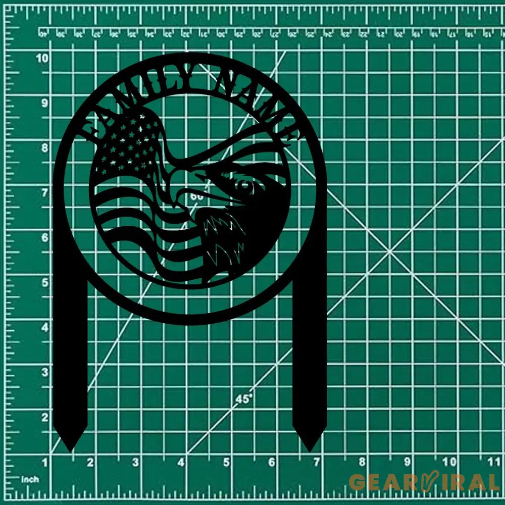 Personalized Welcome US Metal Stake Personalized Family Name Yard Sign Outdoor Decor Garden Stake Outdoor Door Garden