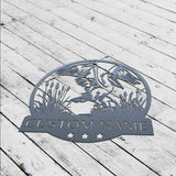 Personalized White Pelican Metal Wall Art Custom Pelican Hunting Lover Name Sign Pelican Decor Home Decor Bird Nursery Decoration US Pelican | GearViral