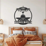 PersonalizedFighter Jet Pilot Metal Sign Led Lights - Custom Aircraft Air Force Name Sign Home Decor Military Plane Decoration Birthday Gift | GearViral