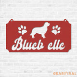 Pet Name Metal Sign Dog Sign for Wall Dog House Name Pet Name Plaque Dog DÃƒÂ©cor Pet Signs Dog Name Sign Dog Kennel