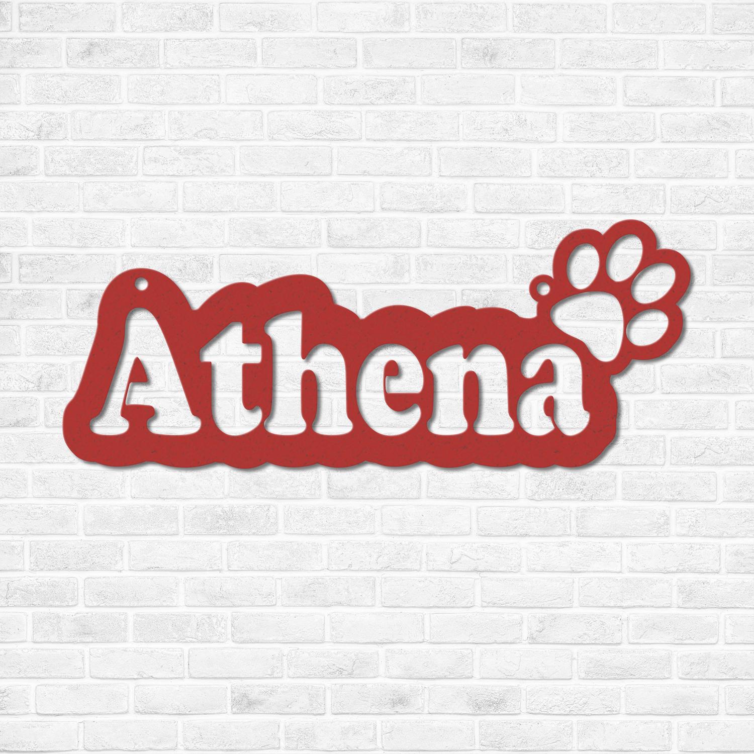 Pet Name Metal Sign, Dog Sign for Wall, Dog House Name, Pet Name Plaque, Dog Decor, Pet Signs, Dog Name Sign, Dog Kennel Name Plate