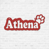 Pet Name Metal Sign, Dog Sign for Wall, Dog House Name, Pet Name Plaque, Dog Decor, Pet Signs, Dog Name Sign, Dog Kennel Name Plate