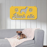 Pet Name Metal Sign, Dog Sign for Wall, Dog House Name, Pet Name Plaque, Dog DÃƒÂ©cor, Pet Signs, Dog Name Sign, Dog Kennel Name Plate