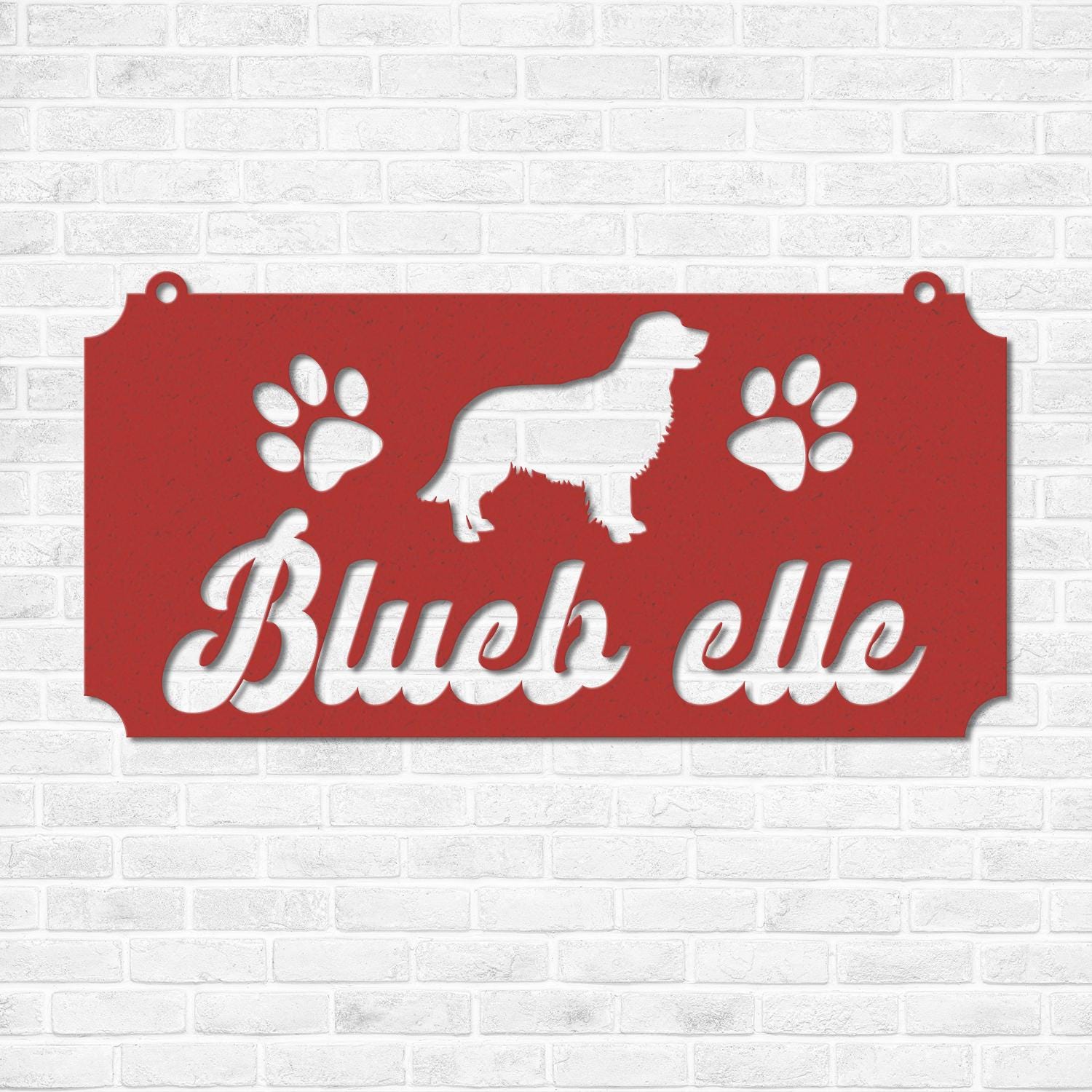 Pet Name Metal Sign, Dog Sign for Wall, Dog House Name, Pet Name Plaque, Dog DÃƒÂ©cor, Pet Signs, Dog Name Sign, Dog Kennel Name Plate