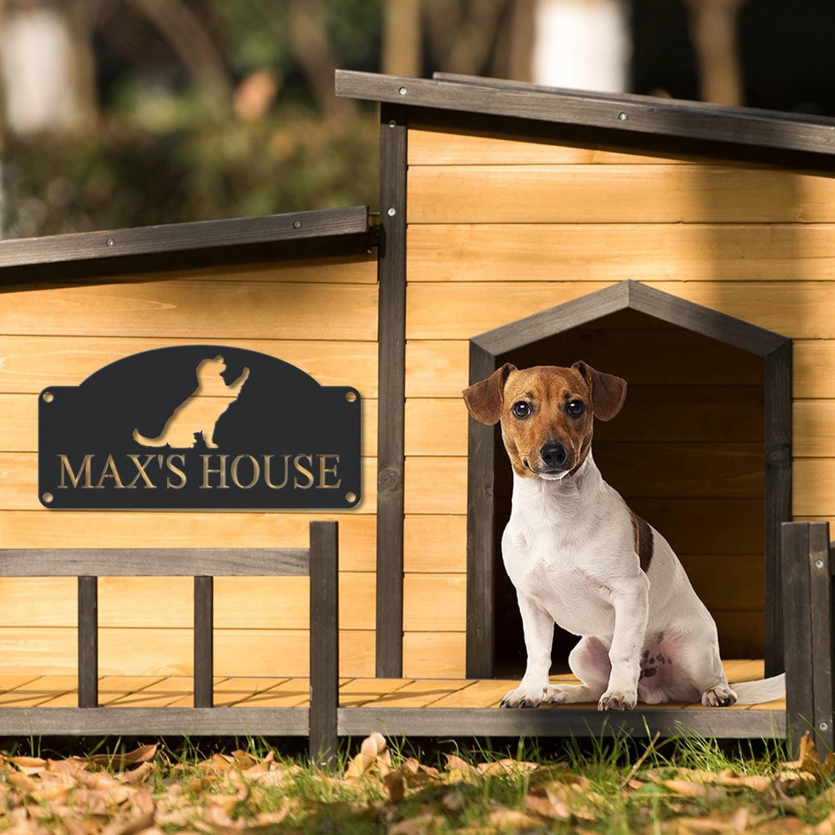Pet Name Metal Sign - Dog Sign for Wall - Dog House Name - Pet Name Plaque - Dog Decor - Pet Signs - Dog Name Sign- Dog Kennel Name Plate